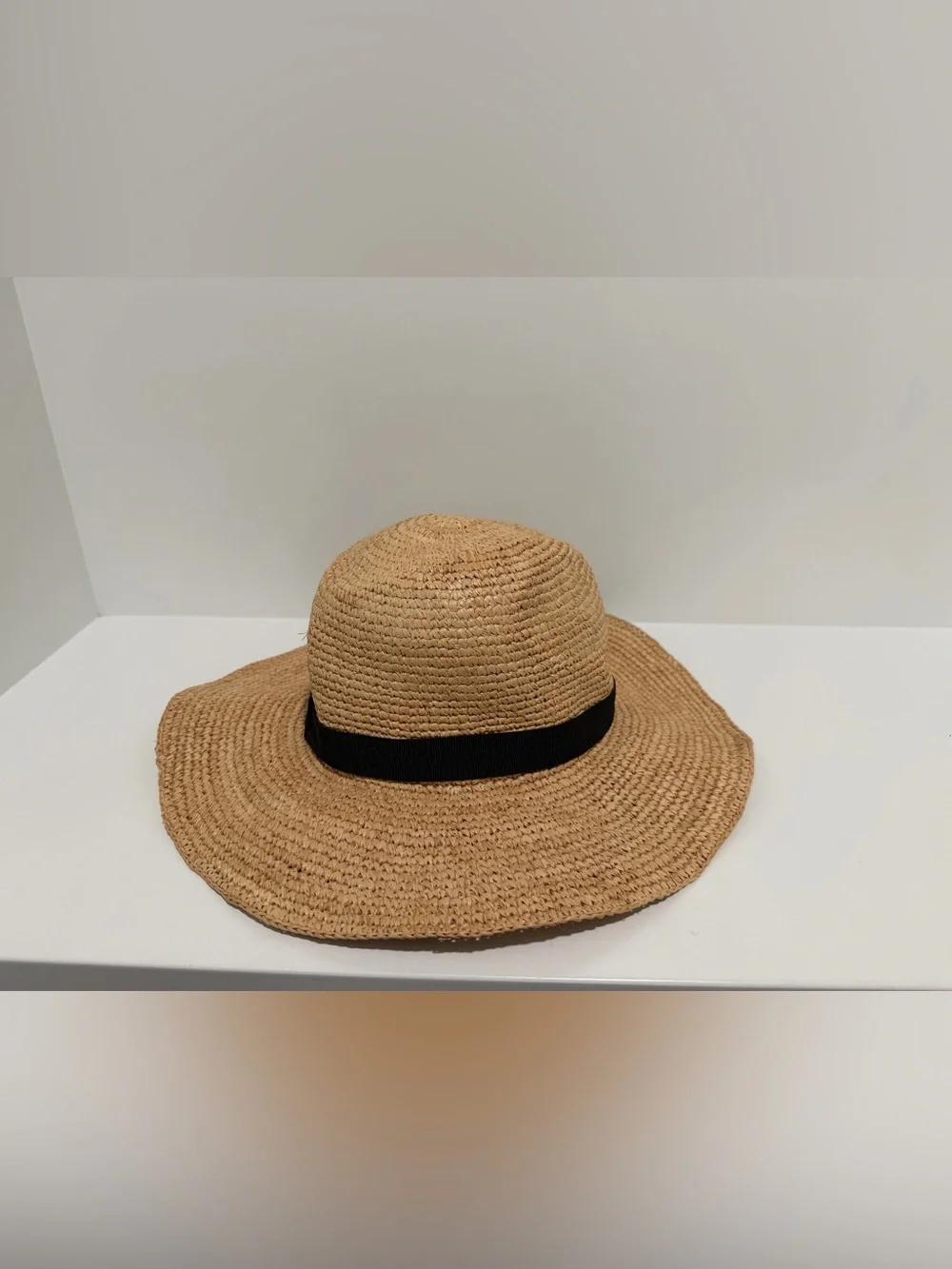 NEW J. Crew Wide-brim packable straw hat S/M G6551 $98